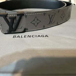 Black Monogram Louis Vuitton Belt